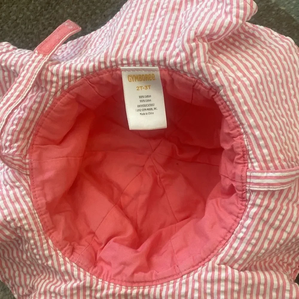 Baby girl striped sun hat 2/3t